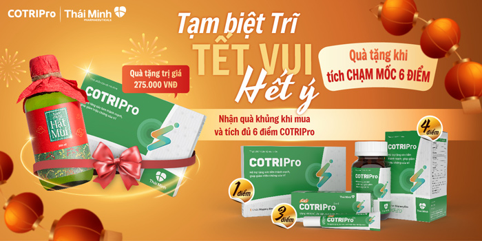 Tạm biệt trĩ - Tết vui hết ý cùng COTRIPro