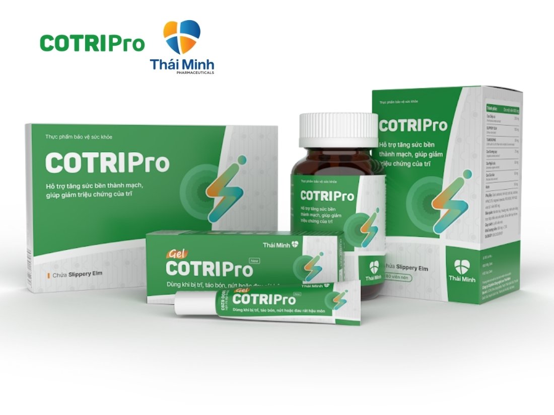 Cotripro là sản phẩm hỗ trợ điều trị bệnh trĩ