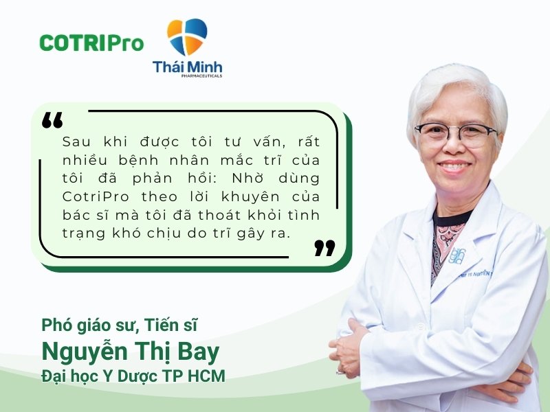 Ghi nhận của Phó giáo sư, Tiến sĩ Nguyễn Thị Bay về COTRIPro Gel