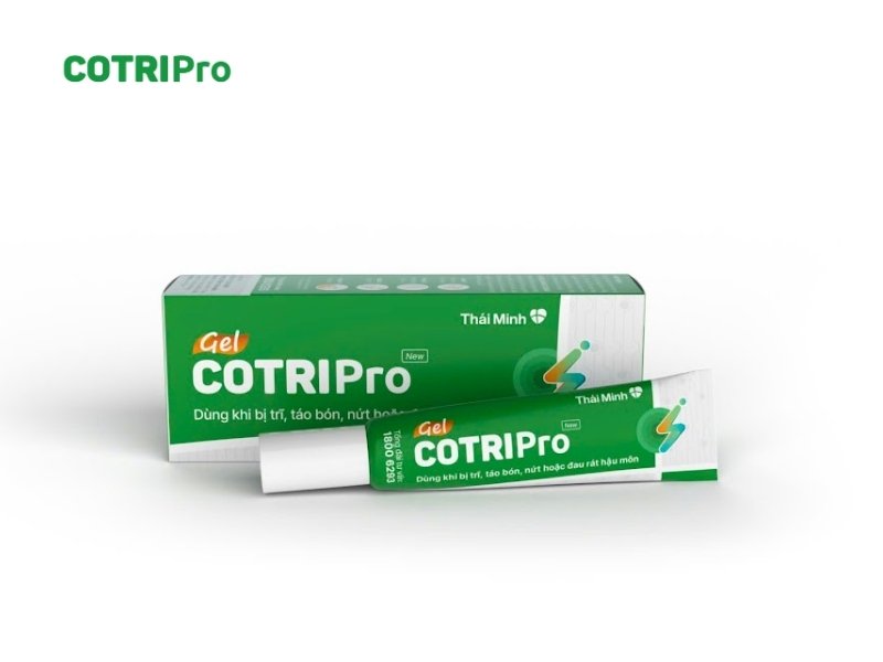 COTRIPro Gel là sản phẩm hỗ trợ giảm các triệu chứng của bệnh trĩ 