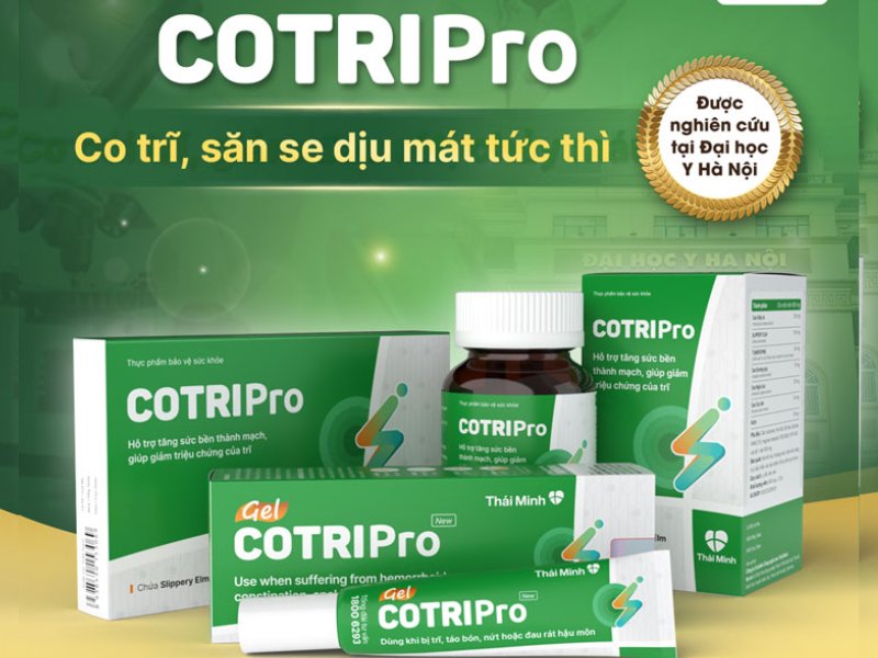 CotriPro được nghiên cứu và chứng minh hiệu quả hỗ trợ điều trị trĩ tại Đại học Y Hà Nội