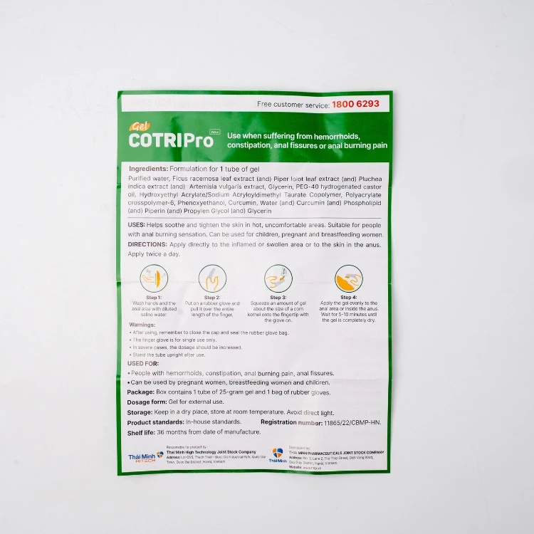 hdsd cotripro gel