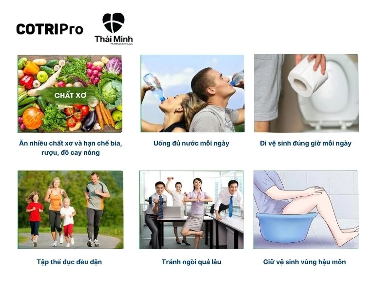 Phòng ngừa trĩ nội độ 3