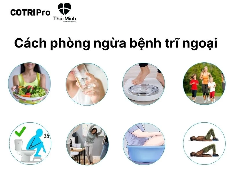 Phương pháp phòng ngừa trĩ ngoại