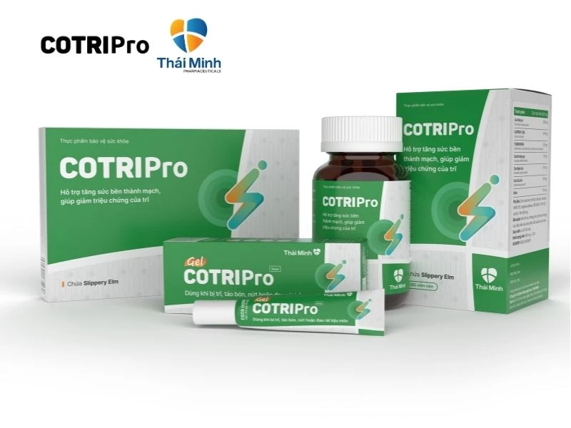 Combo COTRIPro hỗ trợ trị trĩ ngoại độ 1