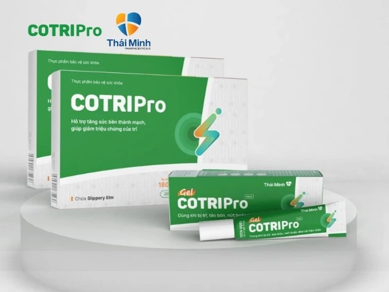 Điều trị bệnh trĩ, táo bón với cotripro
