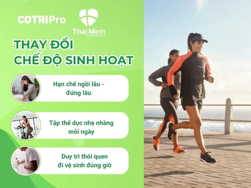Trĩ được chữa nhờ vận động 