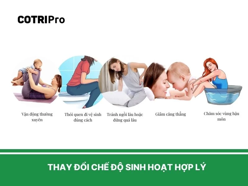 Vận động giúp giảm áp lực hậu môn