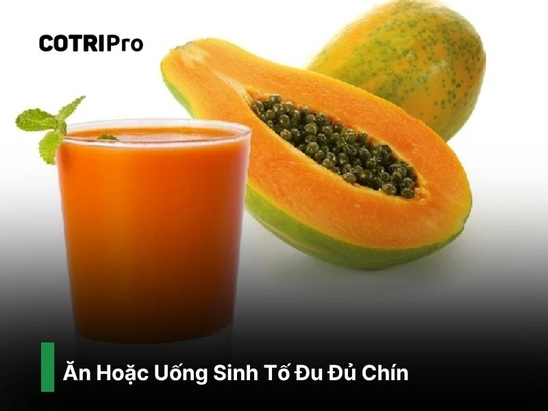 Ăn uống đu đủ chín cải thiện tiêu hóa