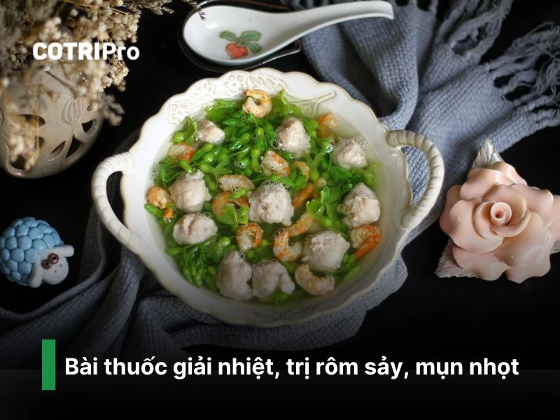 Giải nhiệt với canh hoa thiên lý