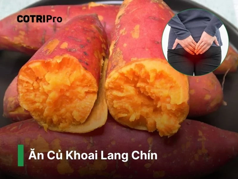 Khoai lang chín hỗ trợ điều trị trĩ hiệu quả