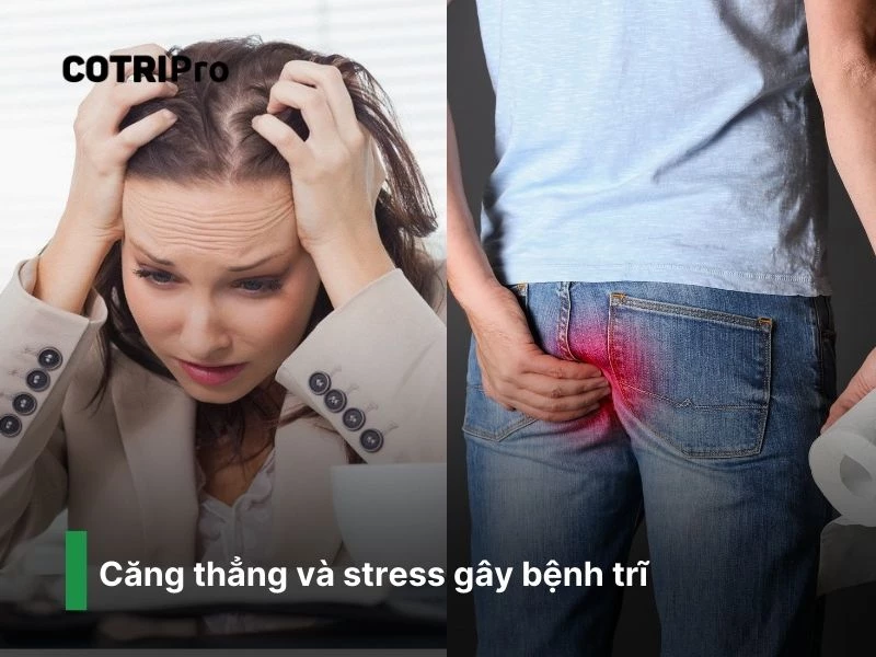 Stress gây táo bón