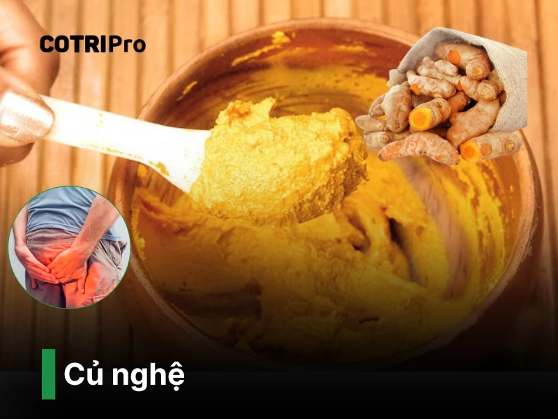 Chữa bệnh trĩ bằng nghệ