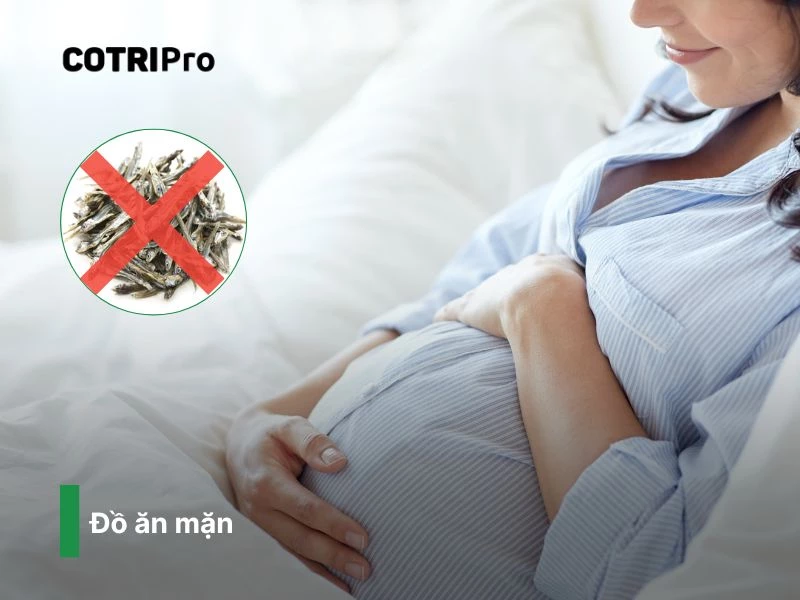 Đồ ăn mặn làm tăng áp lực hậu môn