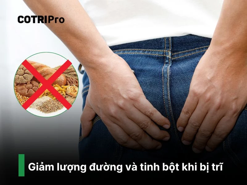 Thực phẩm nhiều đường gây táo bón