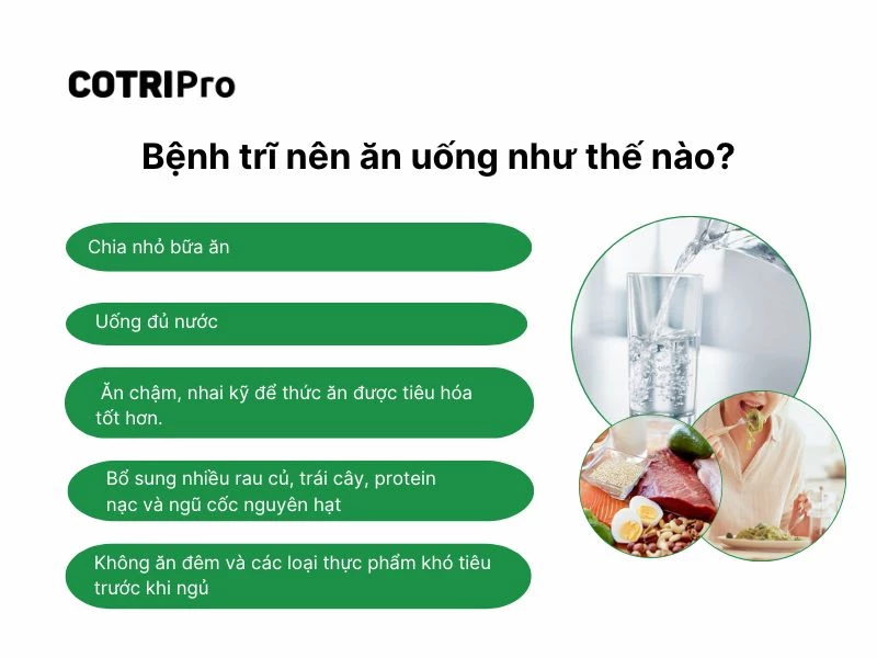 Ăn uống khi bị trĩ lưu ý gì