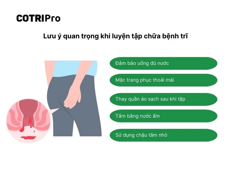Tập luyện ngừa trĩ an toàn