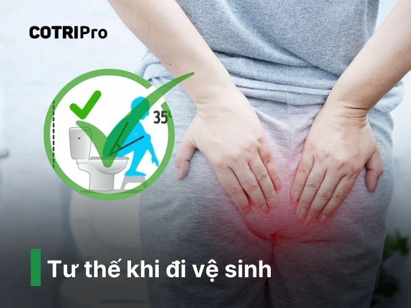 Ngồi đúng tư thế ngừa trĩ