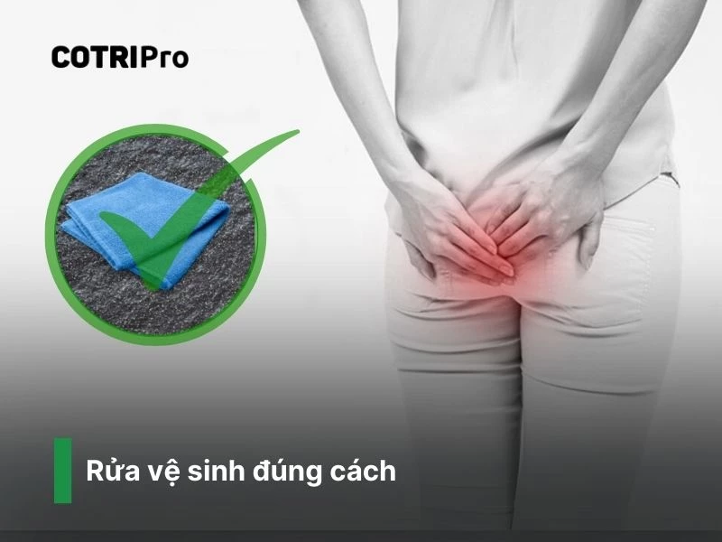 Rửa hậu môn đúng cách ngừa trĩ